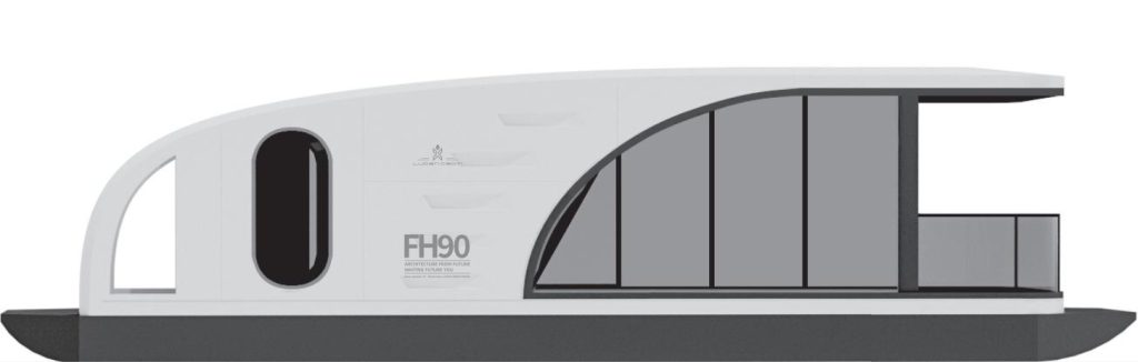 floating house FH900 model back