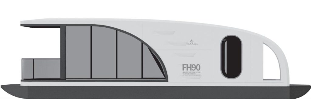 floating house FH900 model front