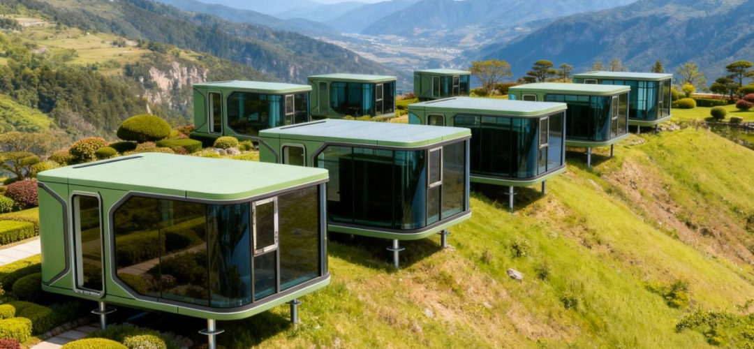 Luban Cabin Rumah Prefabrikasi Modular Desain Minimalis Dekat dengan Alam