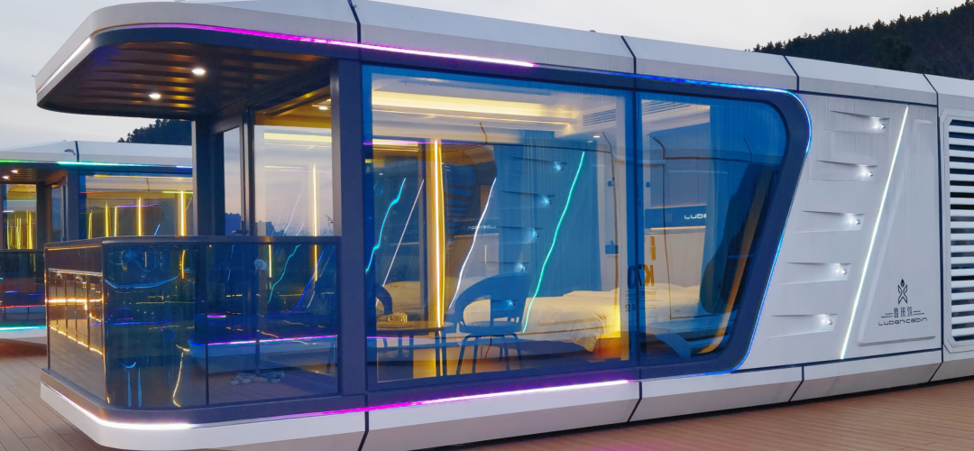 Smart Home Integrated Prefab Capsule House for Urban Minimalist Living